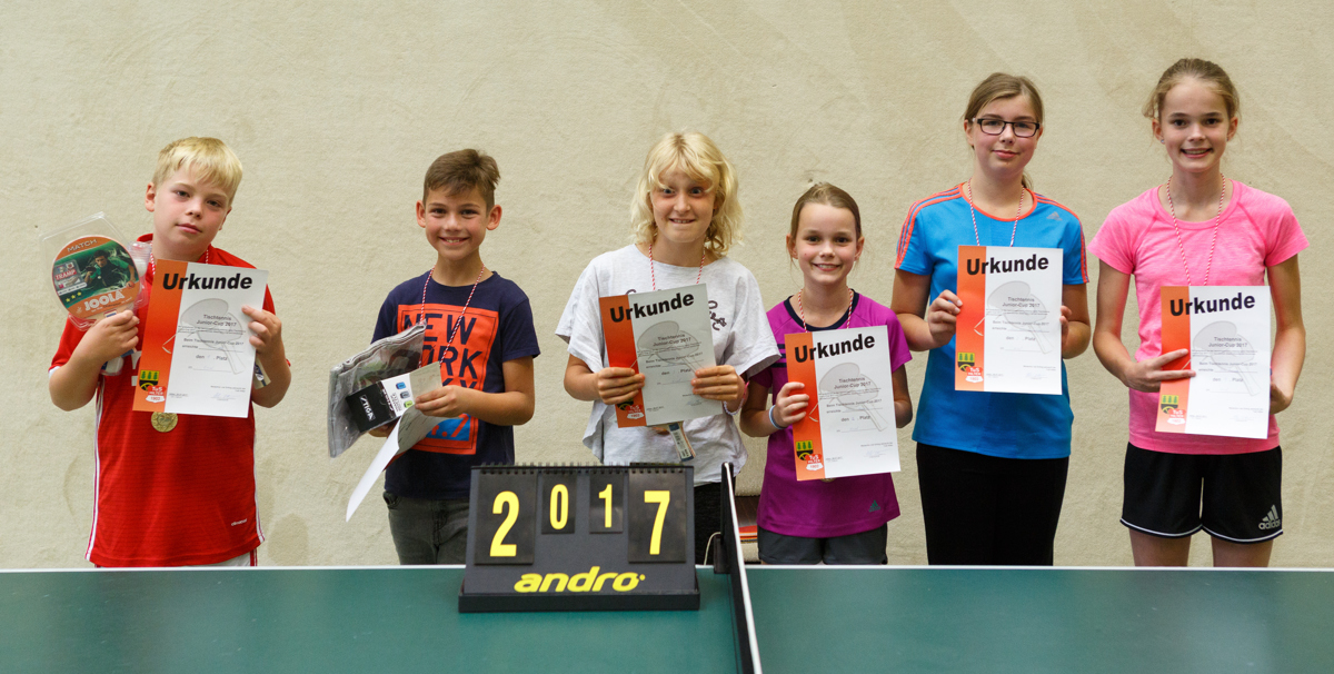 Ferienpass-Aktion: Tischtennis Junior-Cup Turnier 2017 des TuS Hilter am 28.07.2017